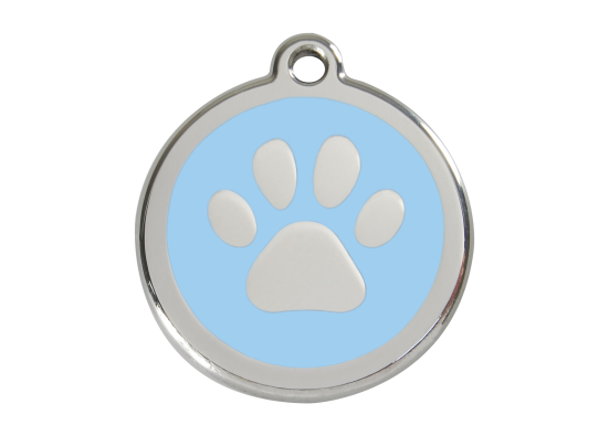 accessoires pour chiens : médaille pour chat bleue